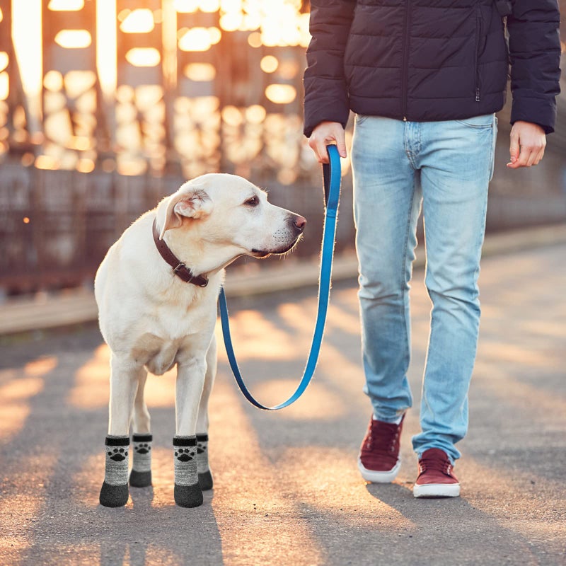 KOOLTAIL Anti Slip Dog Socks for Hot/Clod Pavement to Prevent Licking Pawsï¼ŒDog Booties for Hardwood Floors, Traction Rain Dog Boots&Paw Protectors Shoes with Grip for Small Medium Large Senior Dogs XL - Image 5